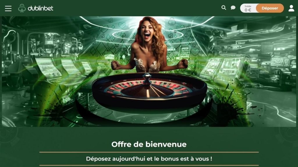 Bonus de bienvenue Dublinbet