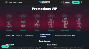 bonus vip casinozer